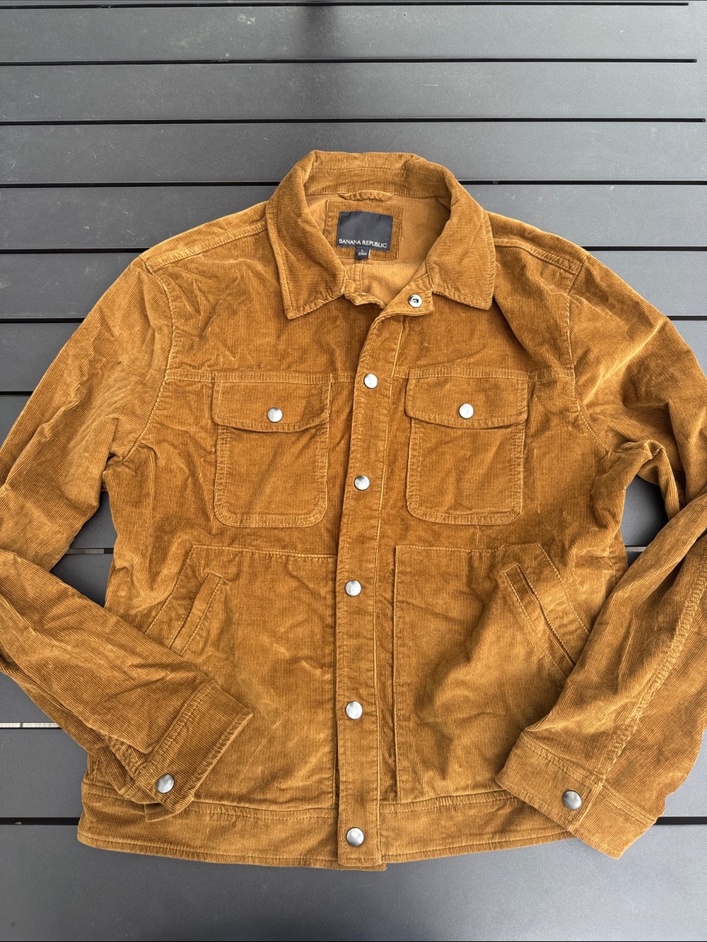 Banana Republic Men's Corduroy Jacket - Rust Brown
